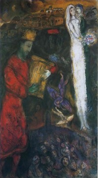 King David contemporary Marc Chagall Oil Paintings